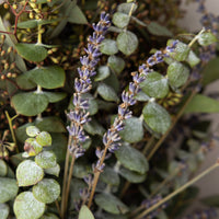 Lavender Eucalyptus Cross Wreath