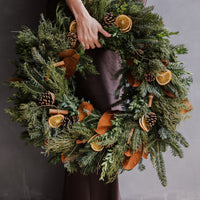 Cottage Christmas Wreath & Garland Combo Box