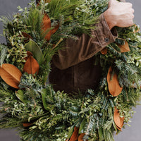 Festive Holiday Mix Wreath & Garland Combo Box
