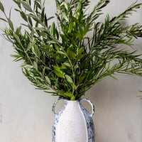 Naxos Vase with Greenery Bouquet