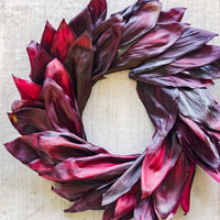 Red Ti Tropical Wreath