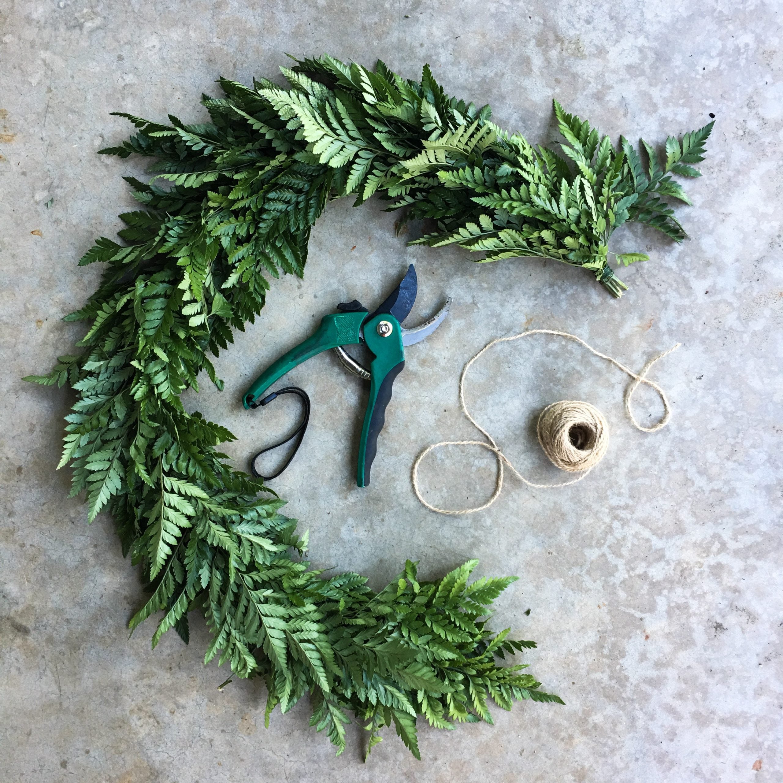 Fresh Leatherleaf Fern Garland