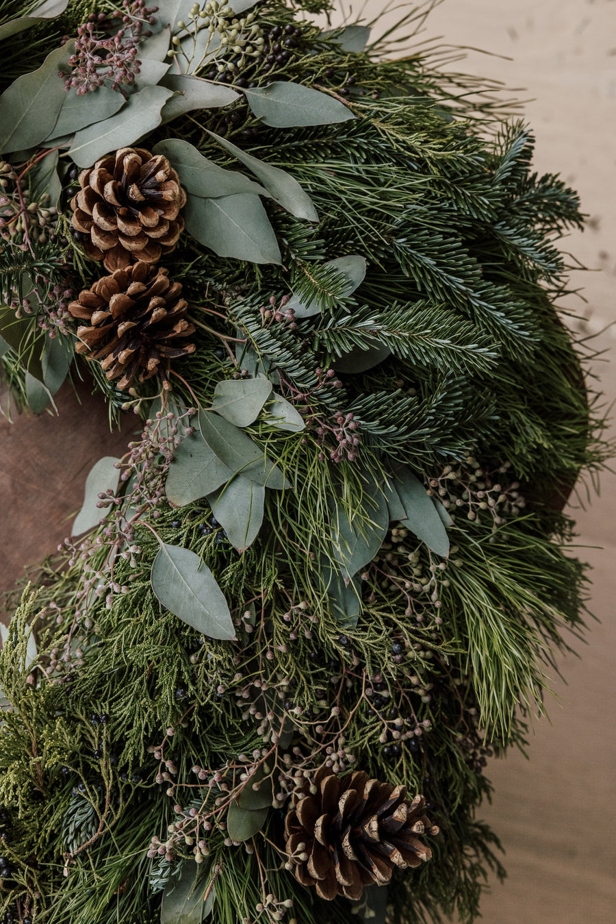 Blue Christmas Wreath