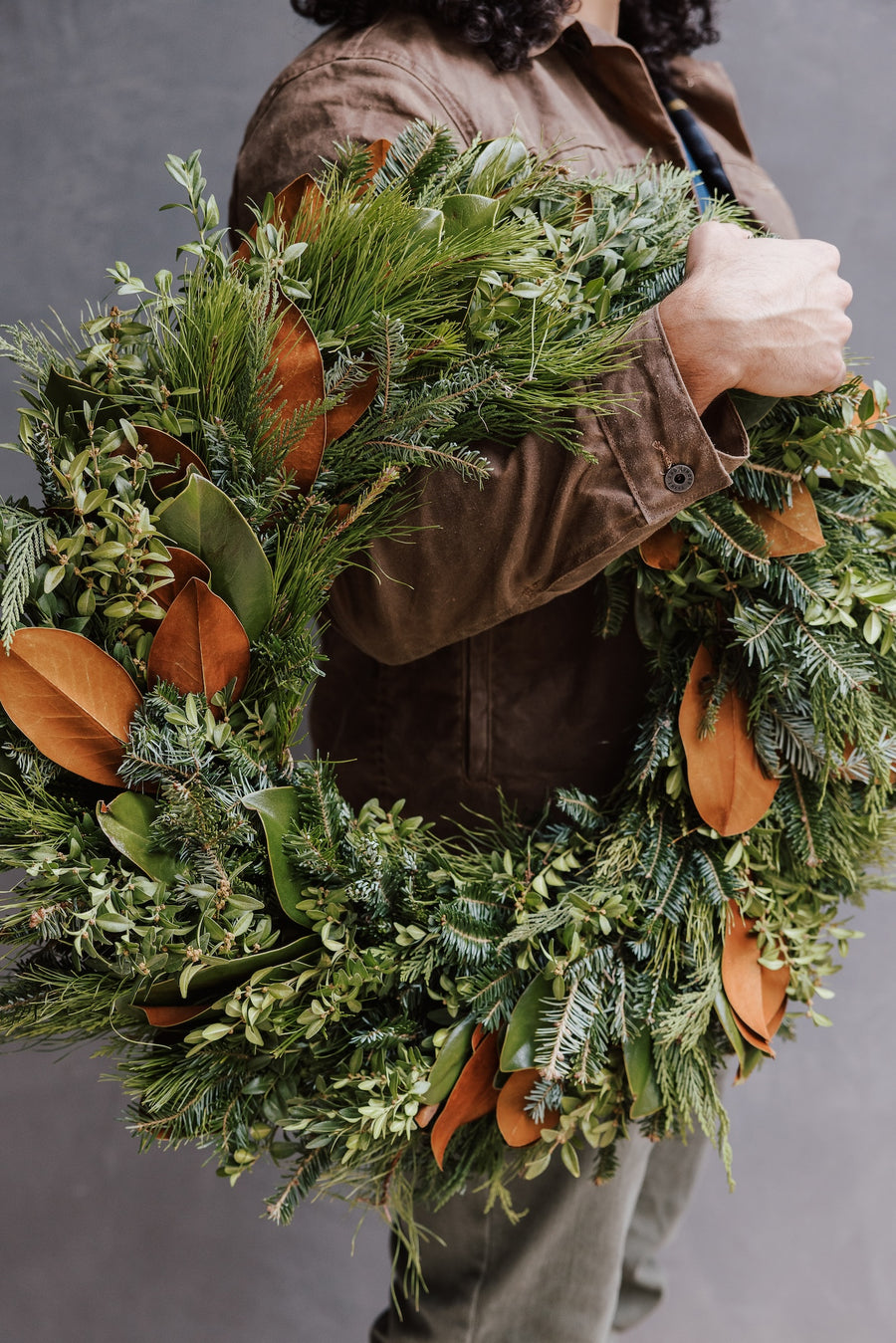 Festive Holiday Mix Wreath & Garland Combo Box