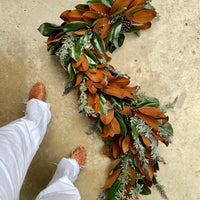 Magnolia and Purple Acacia Garland