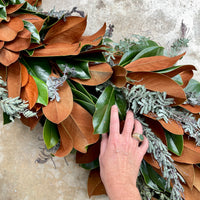 Magnolia and Purple Acacia Garland