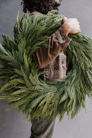 Leyland Cypress Wreath