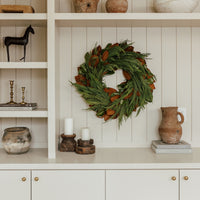 Magnolia and Leyland Cypress Wreath