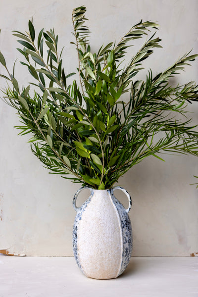 Naxos Vase with Greenery Bouquet – Gracious Garlands