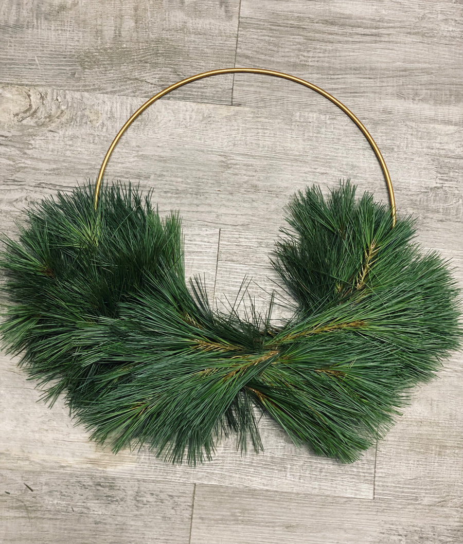 Minimalist Pine Wreath