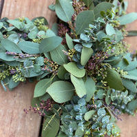 Lavender Eucalyptus Cross Wreath