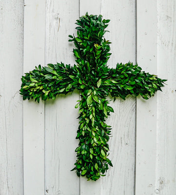 Myrtle Cross Wreath